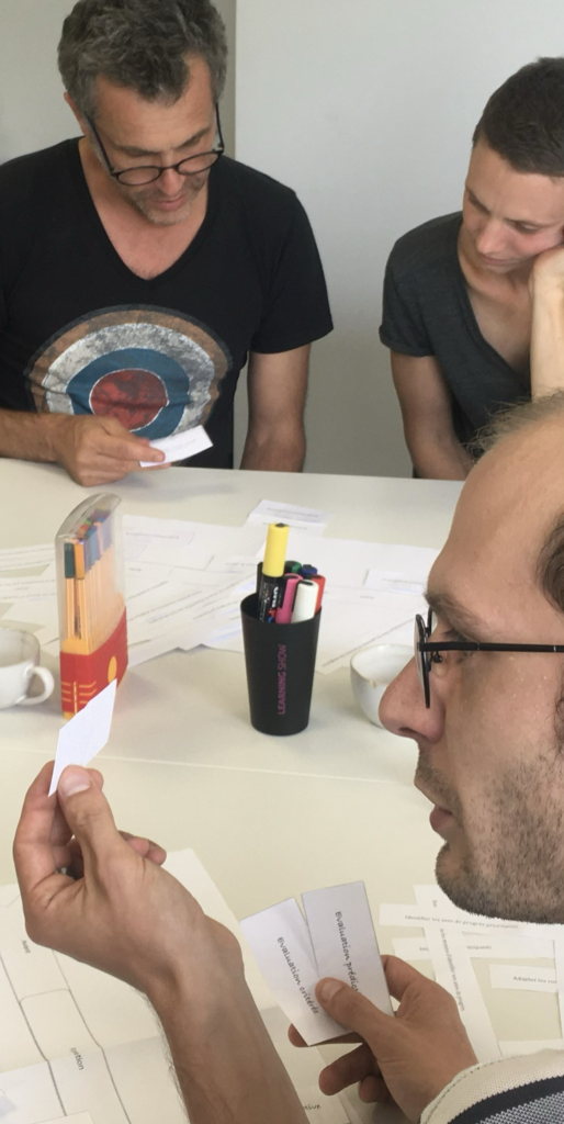 Participants en formation serious game design